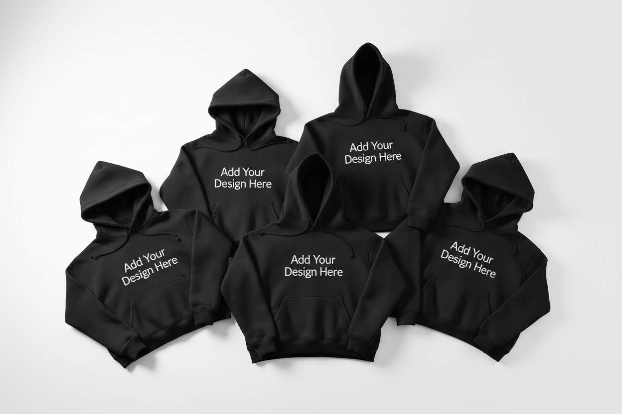 Custom Family Hoodies Bundle (Set of 5) | GET PRESSED CUSTOMS
