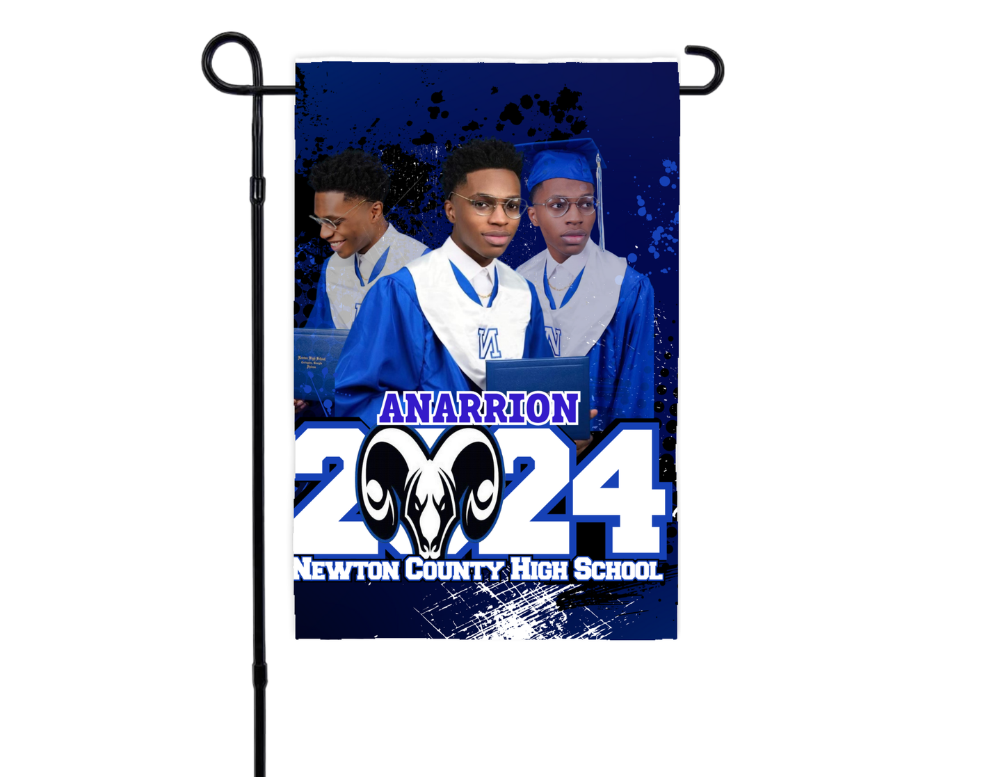 Custom Graduation Flag – Personalized with Name, School & Colors