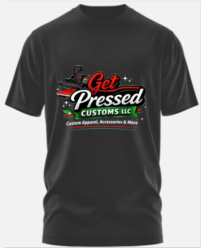 GET PRESSED CUSTOMS Logo Tee | Premium Custom Graphic T-Shirt