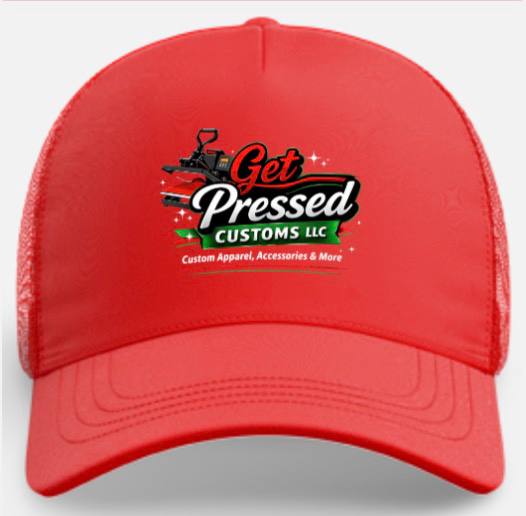 GET PRESSED CUSTOMS Logo Trucker Hat – Snapback Cap