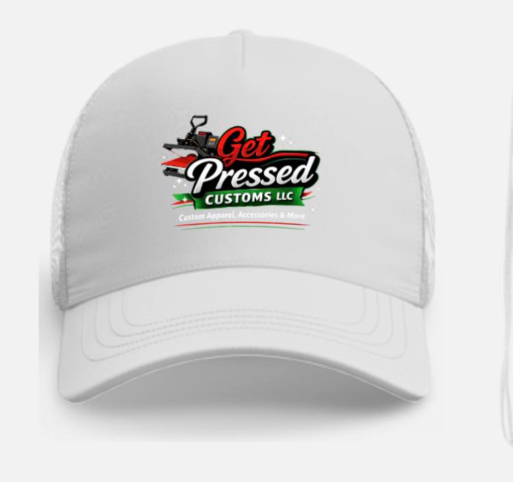 GET PRESSED CUSTOMS Logo Trucker Hat – Snapback Cap