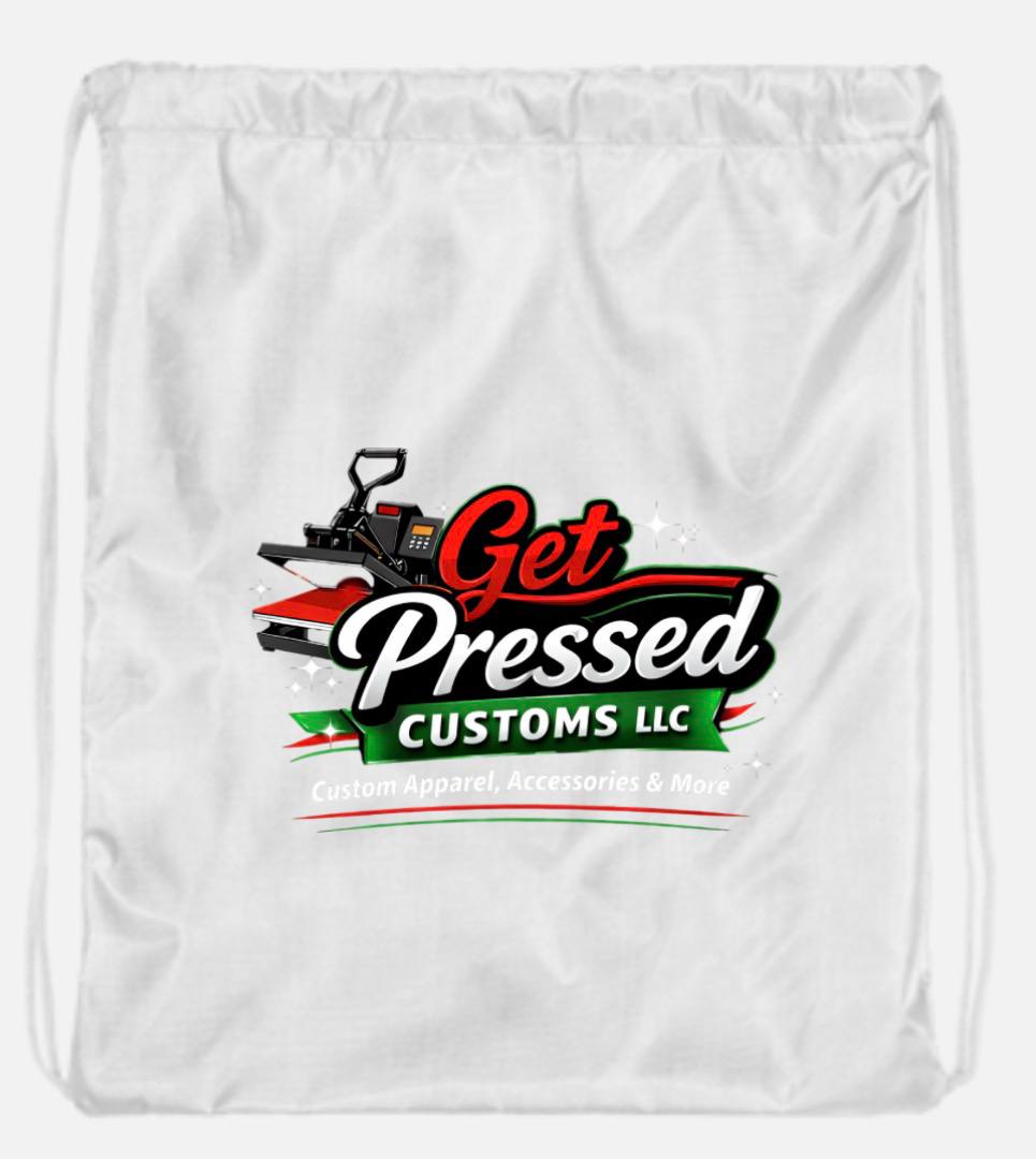 GET PRESSED CUSTOMS Logo Drawstring Backpack | Gym & Travel Bag