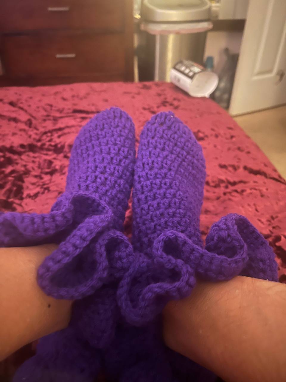 Custom Crocheted Ruffled Socks | GET PRESSED CUSTOMS
